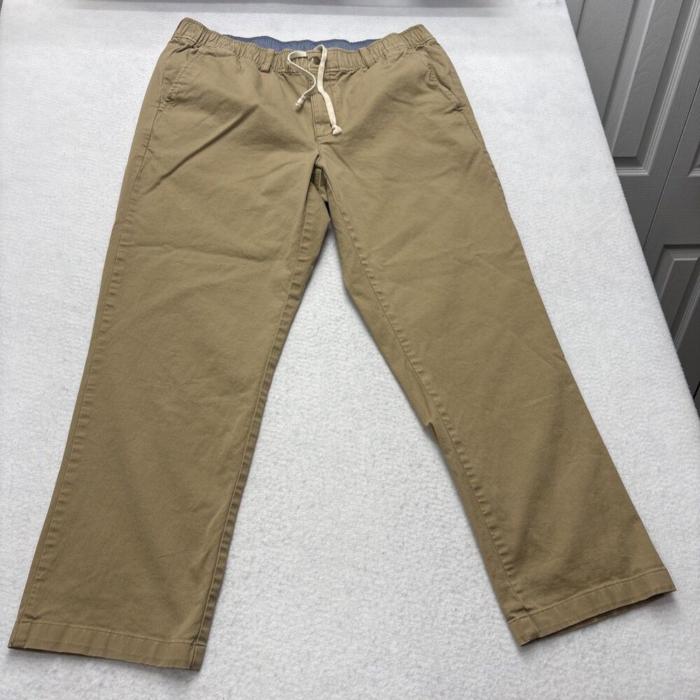 L.L.Bean Men's Lakewashed® Stretch Khakis Standard Fit Straight Leg Size 34Wx28